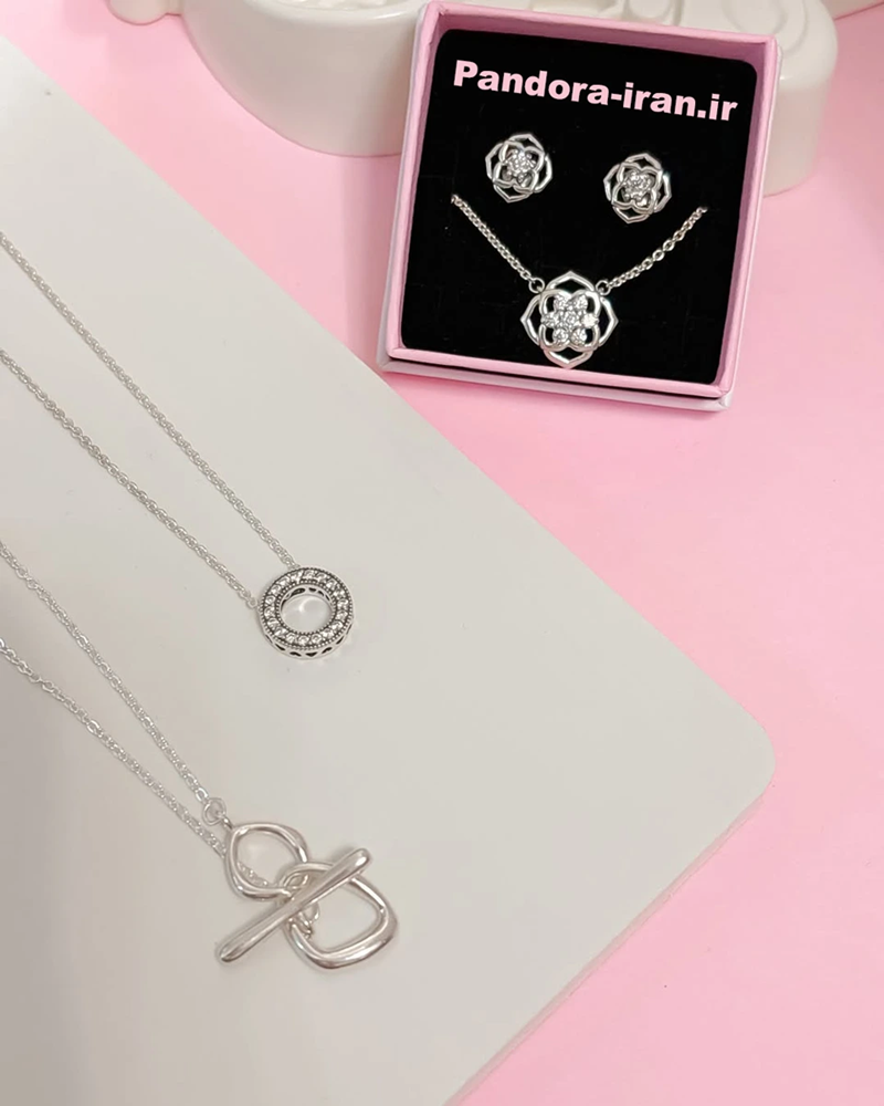 گردنبندهای نقره پاندورا