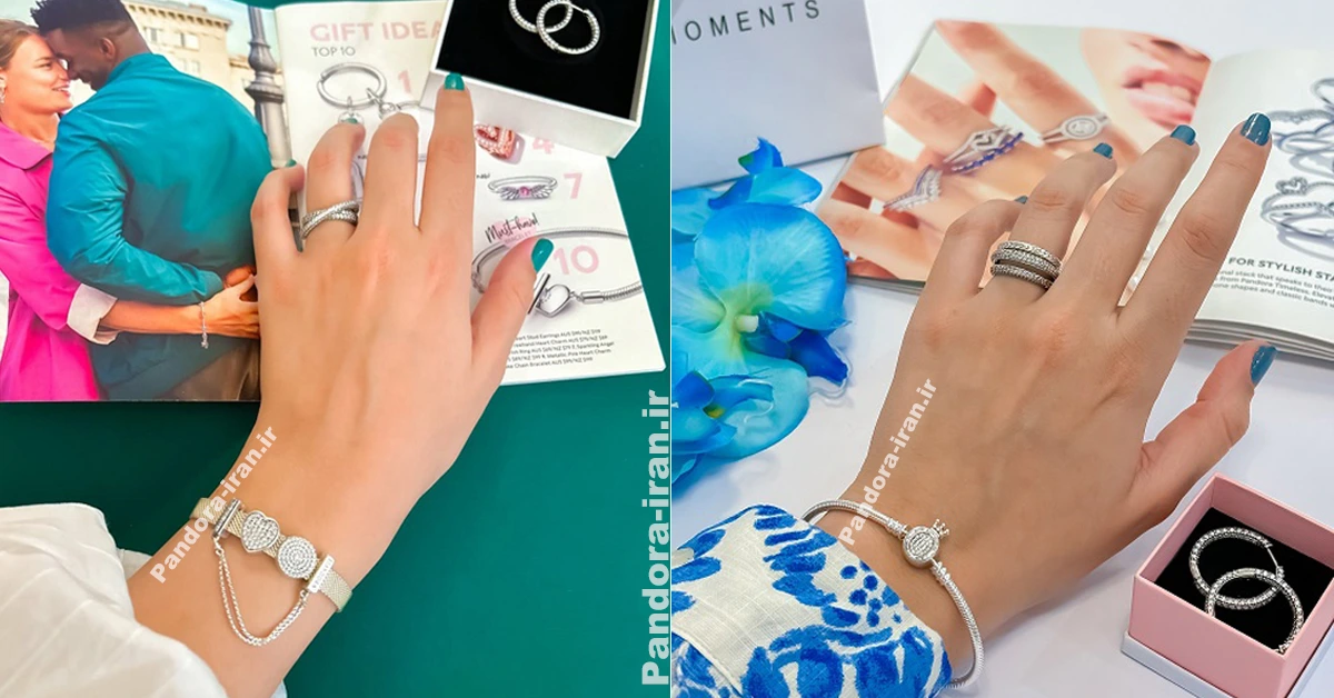 دستبند نقره پاندورا