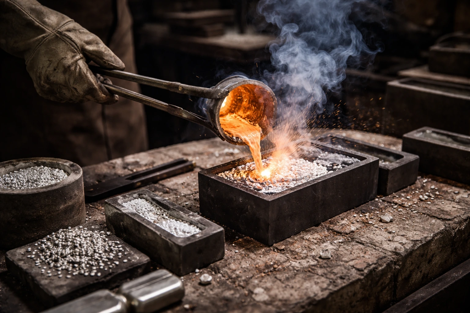 ترکیب نقره با فلزات دیگر برای استخراج نقره 925 عیار