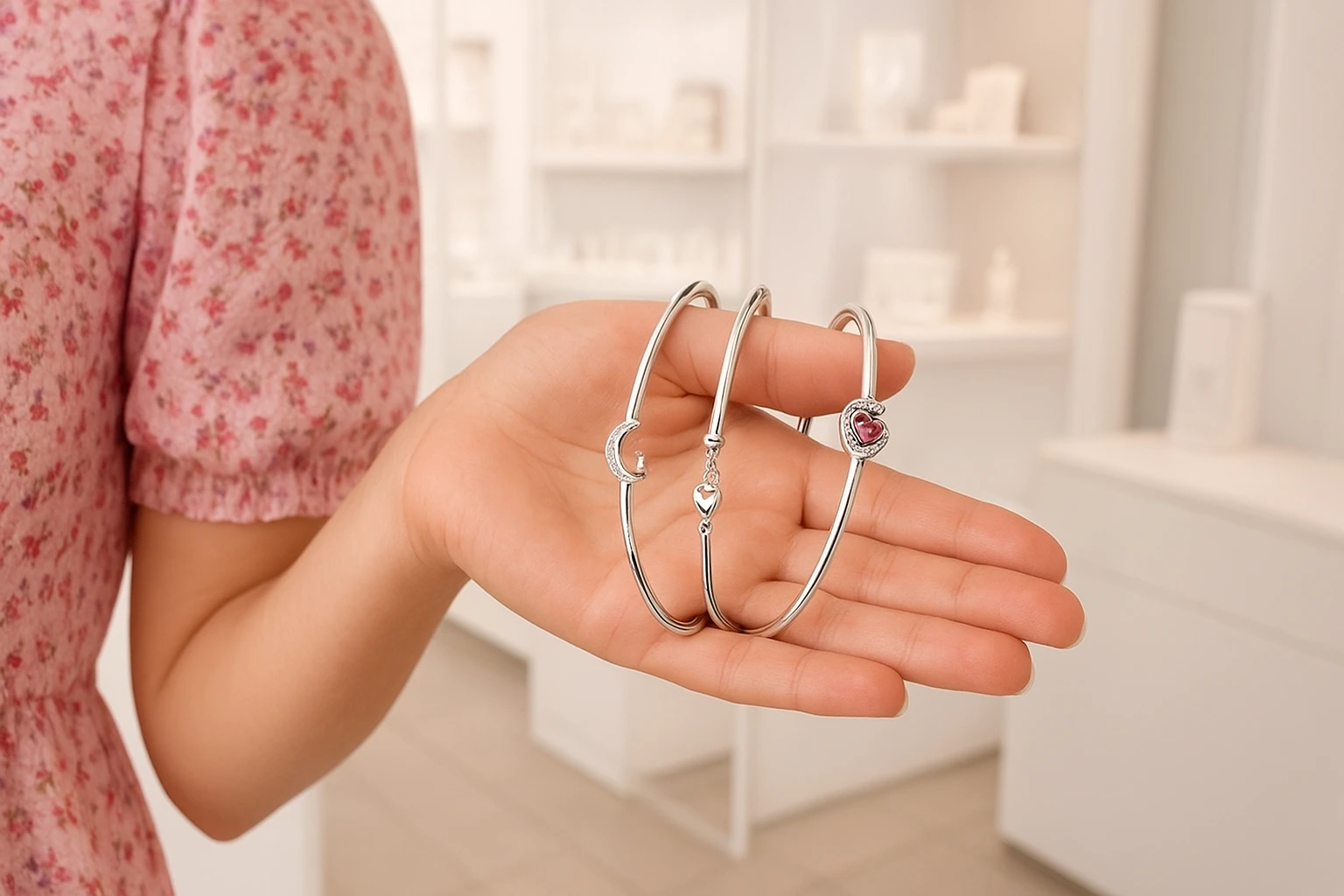 ۵ مدل دستبند نقره بنگل پاندورا برای خانم‌های شیک پوش